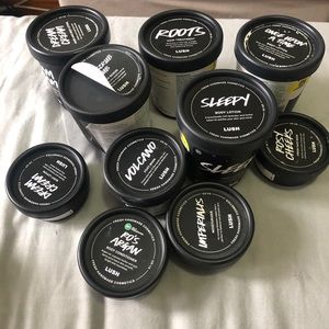 EMPTY Lush Black Containers